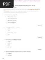 Library Information Science MCQs Practice Test 10 PDF