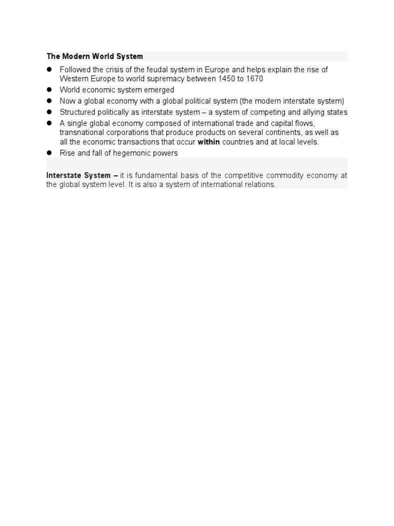World Systems | PDF
