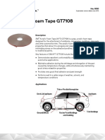3M Acrylic Foam Tape GT7108: Technical Data Sheet