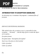 ExceptionHandling PDF