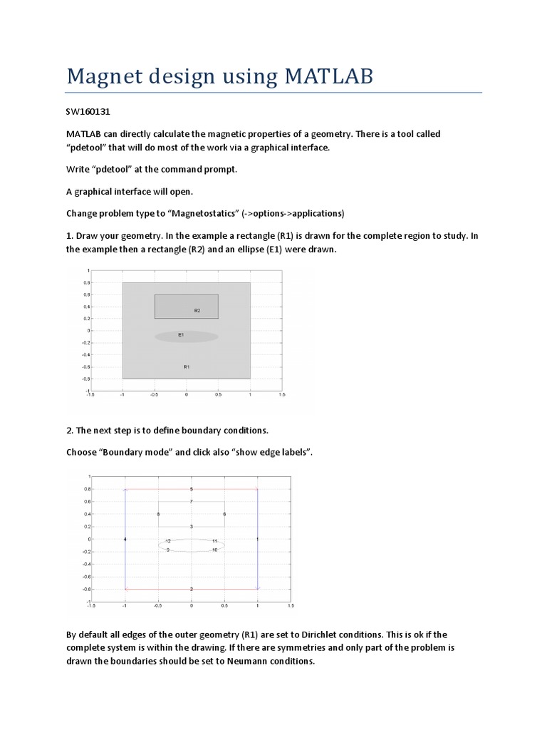 Magnet Design Using MATLAB | PDF | Teaching Mathematics | Mathematical ...