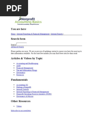financial report