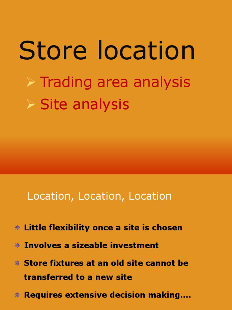 Store Location | PDF | Retail | Geographic Information System