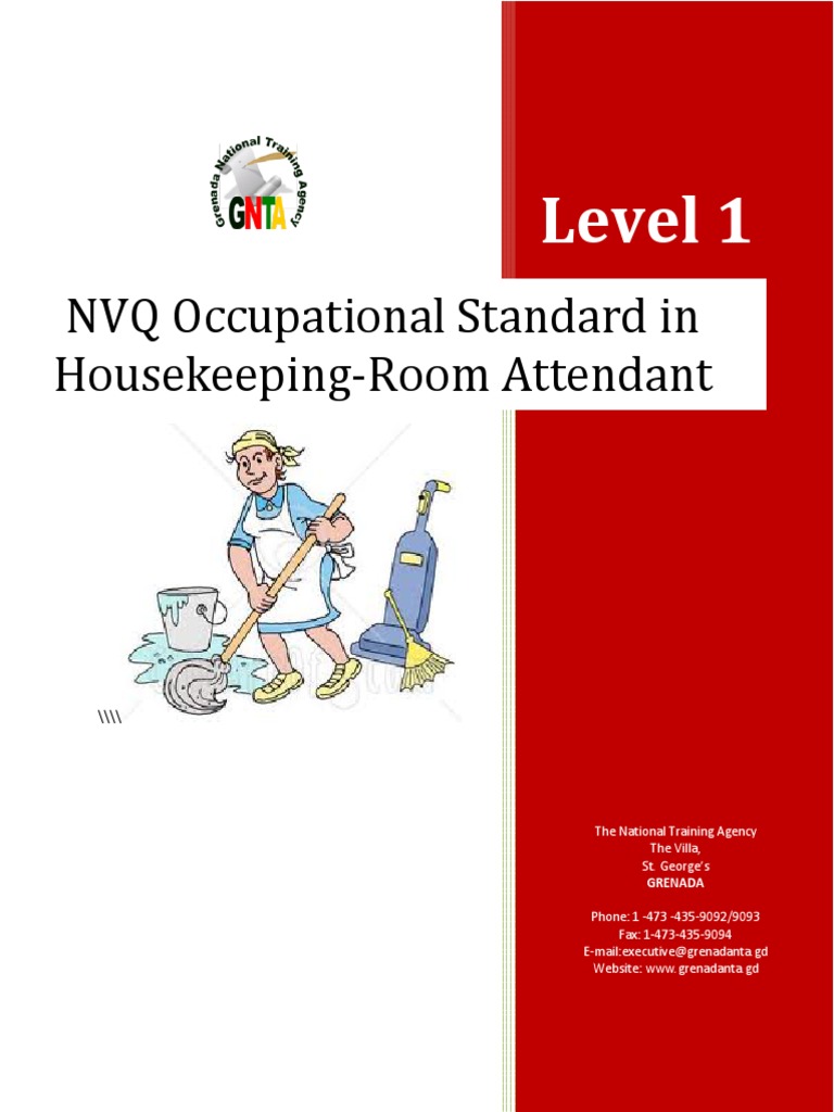Housekeeping Room Attendant Level 1 CVQ PDF Competence (Human