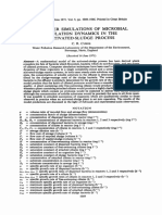 Computer Simulations of Microbial Population Dynamics in The Activated-Sludge Process C. R. Curds