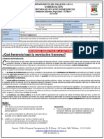 Formato para Actividades en Casa de Sociales Semana Del 29 Al 03 de JULIO de 2020