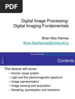 Digital Image Processing: Digital Imaging Fundamentals: Brian - Macnamee@Comp - Dit.Ie