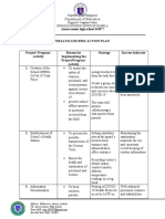 Health and Risk Action Plan: Department of Education