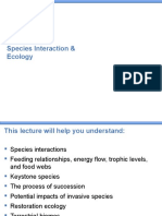 Species Interaction and Ecology