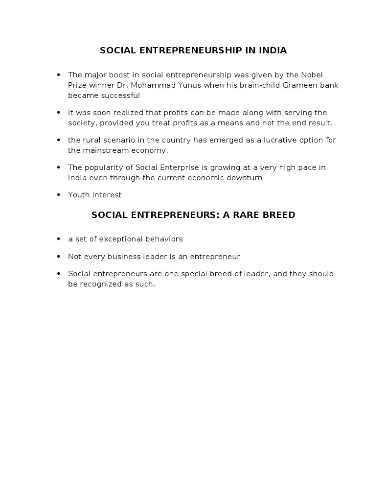 Social Entrepreneurship Growth in India | PDF | Social Science | Self ...