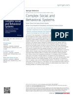 Complex Social and Behavioral Systems: Springer Reference