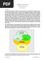 Language Technology A First Overview: Hans Uszkoreit 1. Scope