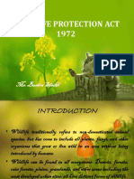 Wild Life Protection Act 1972