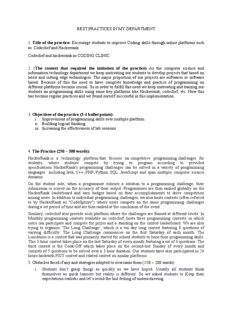 BEST Practice CS | PDF | Computer Programming | Computing