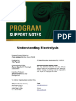 Understanding Electrolysis: Program Support Notes by