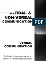 VERBAL & Non VERBAL COMMUNICATION