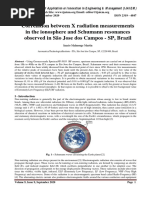 Correlation between X radiation measurements in the ionosphere and Schumann resonances observed in São Jose dos Campos - SP, Brazil