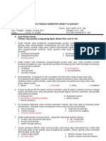 SOAL UTS BIOANALISIS 2017 +kunci