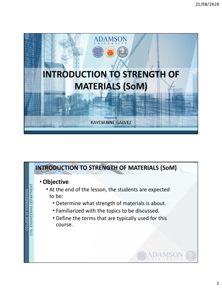 Introduction to Strength of Materials | PDF | Deformation (Engineering ...