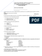 Test de Evaluare Initiala Clasa A IX-a ELECTRIC ELECTRONICA Si AUTOMATIZARI