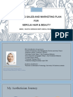 Upgrading Sales and Marketing Plan FOR Seroja Hair & Beauty: 46062 - Shafia Hernani Binti Abdul Rahman