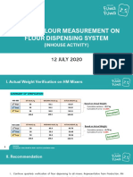 Flour Dispensing System Measurement Report