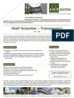 2019 - 12 Staff Scientist Transgenics
