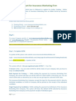 Flowchart For Insurance Marketing Firm: Steps