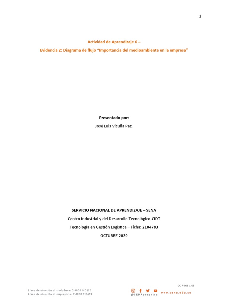 Actividad de Aprendizaje 6 - Evidencia 2 | PDF | Logística | Calidad ...