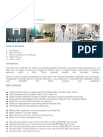 Hospital/Clinic Management System: Table of Contents