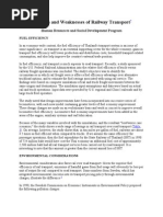 Download Strengths and Weaknesses of Railway Transport by bakute123 SN48031673 doc pdf