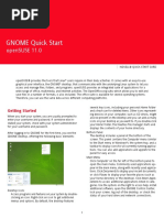 Gnome Quick Start: Opensuse 11.0