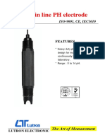Industrial in Line PH Electrode: Model: PE-21
