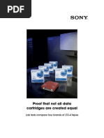 Proof That Not All Data Cartridges Are Created Equal: Lab Tests Compare Four Brands of LTO-4 Tapes