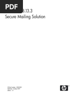 Sendmail 8.13.3 Secure Mailing Solution: HP Part Number: 5992-3190 Published: October 2007 Edition: 1.0