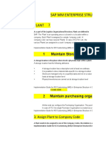 Sap PP Enterprise Structure