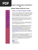 Samba Setup Guide For Linux