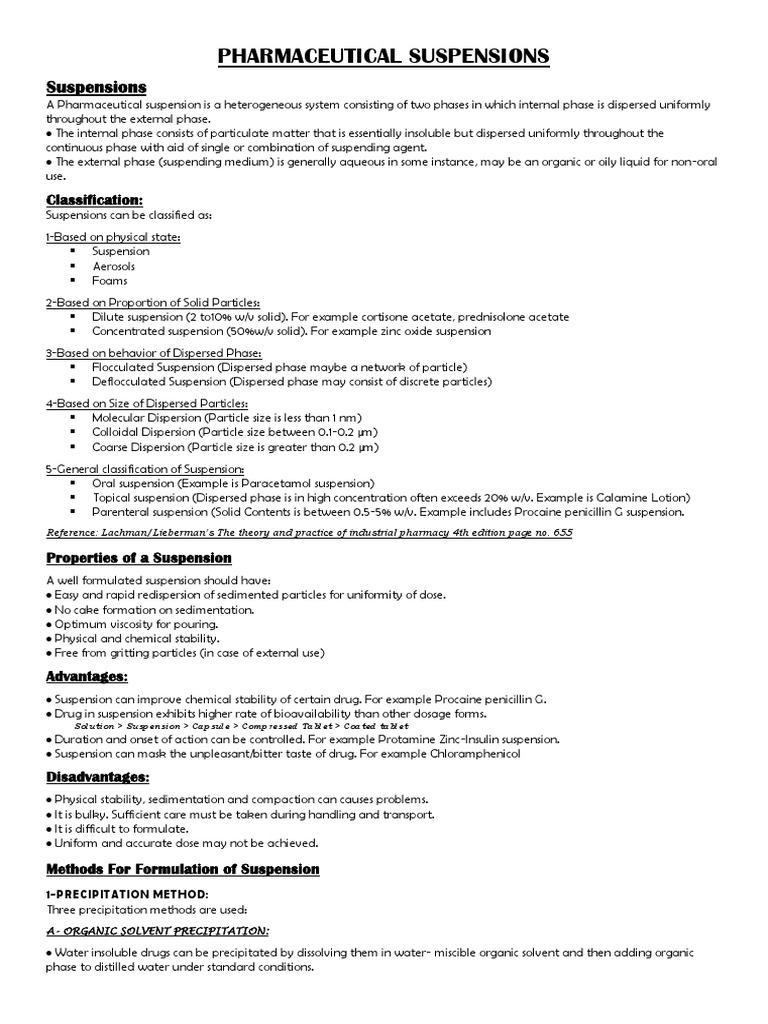 Pharmaceutical Suspensions PDF PDF Suspension (Chemistry) Colloid