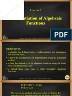 Lesson 05-Differentiation of Algebraic Functions