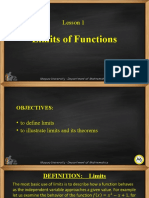 Lesson 01-Limits of Functions