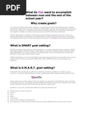smart goals