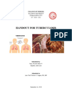 Handout For Tuberculosis: Silliman University Dumaguete City S.Y. 2020 - 2021