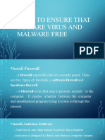 Ways To Ensure That You Are Virus and Malware Free