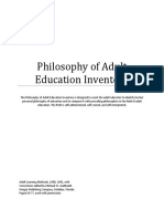 Philosophy of Adult Education Inventory PDF