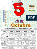 Calendario 5° ?oct