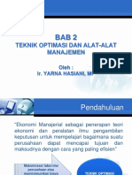 BAB 2 Teknik Optimasi Dan Peralatan Manajemen PDF