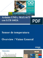 Medidor de Temperatura Con MAX675 y Arduino y LCD
