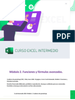 Excel intermedio 2020. Módulo 2. Funciones y fórmulas