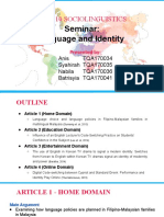 TOX7010 Sociolinguistics Seminar Presentation