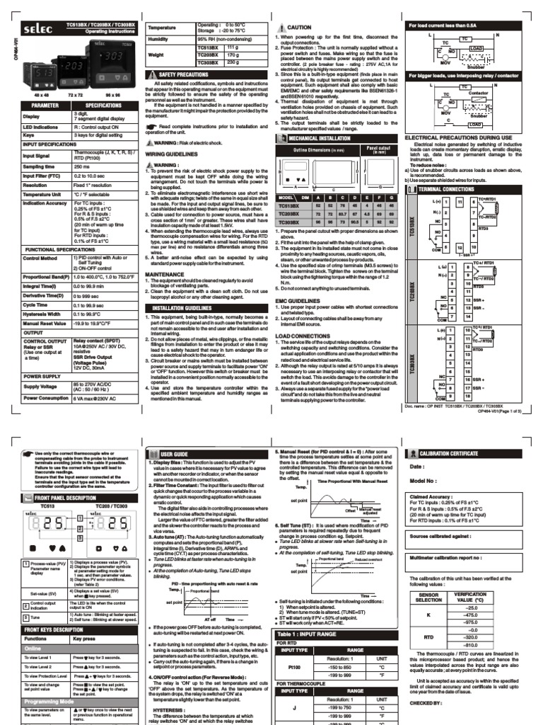 Op Tc513bx Tc203bx Tc303bx Op464 V01 Final Relay Thermocouple